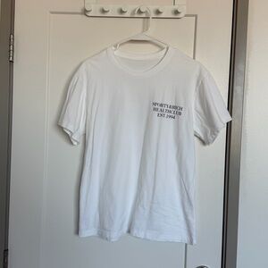 Sporty & Rich White Health Club Tee